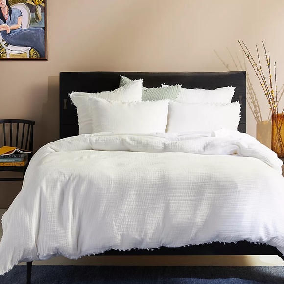 Anthropologie Bedding Nwt Anthropologie Reversible Airy Gauze Queen